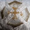 COASTER set, 5 Piece Set, Christmas gift idea, Gold Glitter, Gold and white Mica Powder, Stunning Centerpiece, Put together or take apart - Image 2