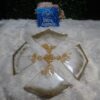 COASTER set, 5 Piece Set, Christmas gift idea, Gold Glitter, Gold and white Mica Powder, Stunning Centerpiece, Put together or take apart