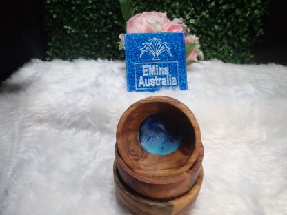 TRINKET DISH, Jewelry holder, Round bowls, Christmas gift, Beach theme,  Set of 3, Wooden Bowls, Decorative Piece, - Image 2