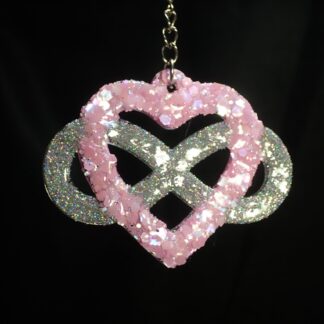 KEYRING, Handmade Item, Christmas Gift, Heart shape glitter keyring,Heart infinity glitter keyring,Gold keyring,Silver keyring,All occasions