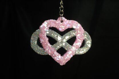 KEYRING, Handmade Item, Christmas Gift, Heart shape glitter keyring,Heart infinity glitter keyring,Gold keyring,Silver keyring,All occasions
