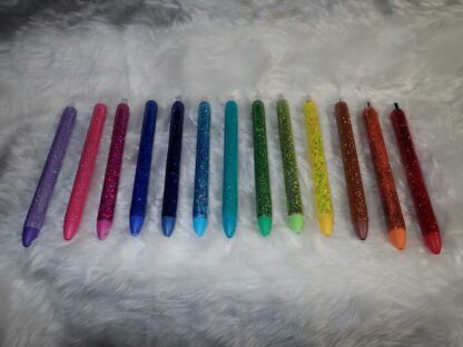 GLITTER PENS, Ink-joy Pens 0.7, Includes refill, Epoxy Pens, Handmade, Refillable Pens, Ready to Ship, Variety of Designs, Christmas Gift - Image 2