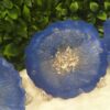 Blue and White, Geode Epoxy Resin Coaster Set of 4, Handmade Coasters, Resin Art, Food Grade, Non-Toxic, Hard Surface, Christmas Gift idea - Image 2